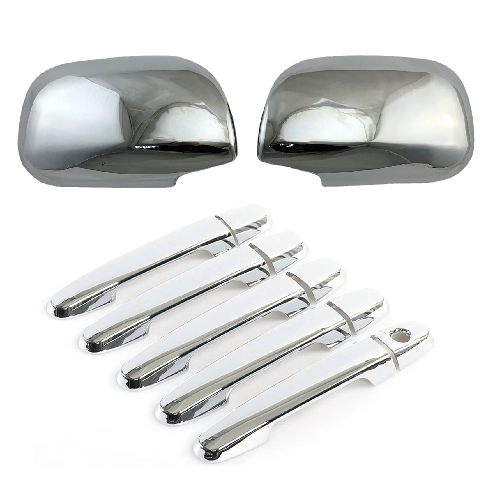 

ABS Chrome Side Wing Mirror Door Handle Cover for Toyota RAV4 2009-2012 Trim Rear View Molding