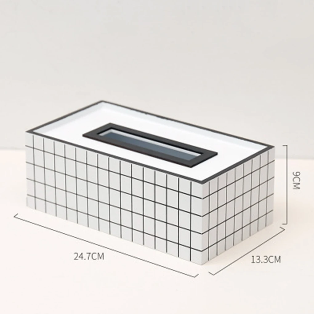 Printing Paper Rack Elegant Royal Office Car Home Rectangle Shaped Tissue Box Container Towel Napkin Tissue Holder