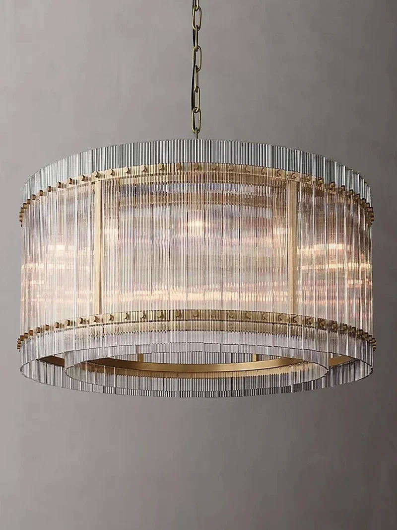 الفاخرة الرجعية LED 2 طبقة كريستال زجاج الثريا الكروم الذهب الأسود الإضاءة لغرفة النوم غرفة المعيشة تركيب