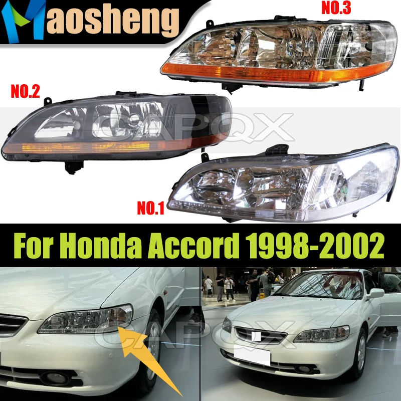

Front Headlight Head Light For Honda Accord 6th 1998 1999 2000 2001 2002 Headlamp Head Lamp Driver Light