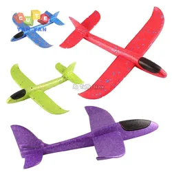 Hand Launch 37cm Flying Throw Airplane Outdoor Sports Toys for Children Glider Aircraft Model Foam Gliding Boys Fun Game Figure