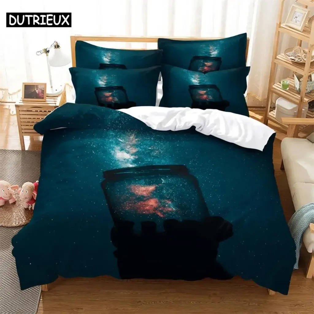 3D Cartoon Plain Weave Craft Comfortable Duvet Quilt Cover Pillowcase Bedding Set Children Bedroom Decoration Home Textile