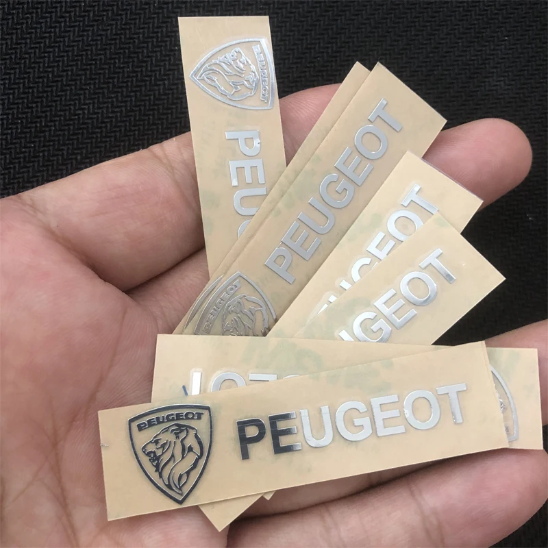 Car Interior Decals Emblem Sticker Decoration Accessories For Peugeot 206 307 308 207 3008 208 407 508 2008 5008 301 Citroen DS