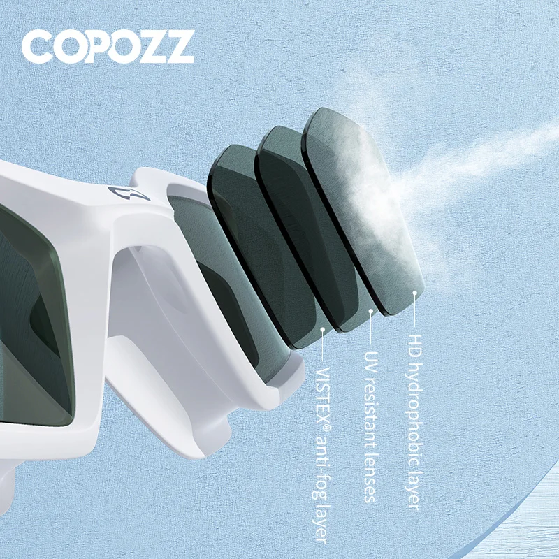 COPOZZ-Lunettes de natation professionnelles pour femmes, lunettes de natation en galvanoplastie, anti-buée, protection UV, réglables, adultes,