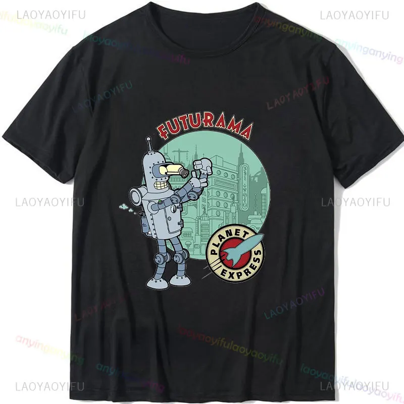 تي شيرت من القطن الخالص للرجال والنساء ، أكمام قصيرة ، تي شيرتات برقبة مستديرة ، صورة شخصية كرتونية ، ملابس برسومات كاواي ، ملابس مذهلة ، جديد ، Y2k #5