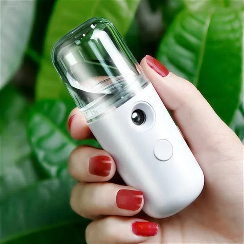 เครื่องพ่นไอน้ำแบบพกพา ชาร์จผ่าน USB สำหรับบำรุงผิวหน้า เพิ่มความชุ่มชื้น อุปกรณ์เสริมความงาม ดูแลผิวหน้า