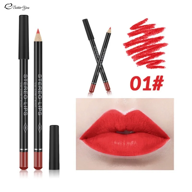 12 pc matte lipstick lipliner, trucco nudo trucco duraturo mantieni il set di penne per rossetto non sbiadisce. Set lipliner, impermeabile, resistente al sudore