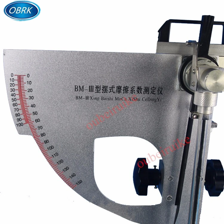 Matest Quality Stainless Steel Pendulum Skid Resistance and Friction Coefficient Tester for Road Surface Test