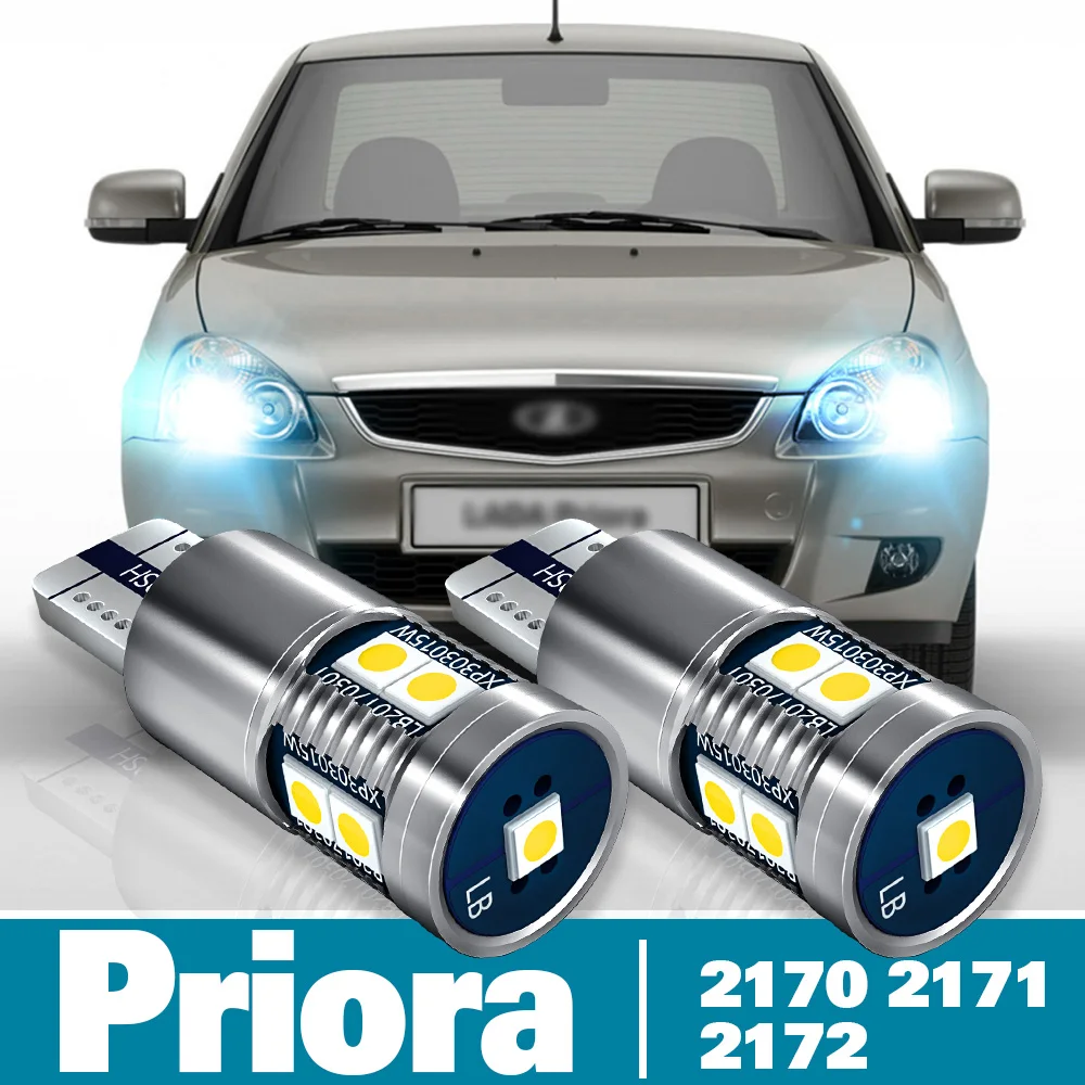 2pcs Luce di Posizione A LED Per Lada Priora 2170 2171 2172 Accessori 2007-2018 2011 2012 2013 2014 2015 2016 2017 Lampada di Liquidazione