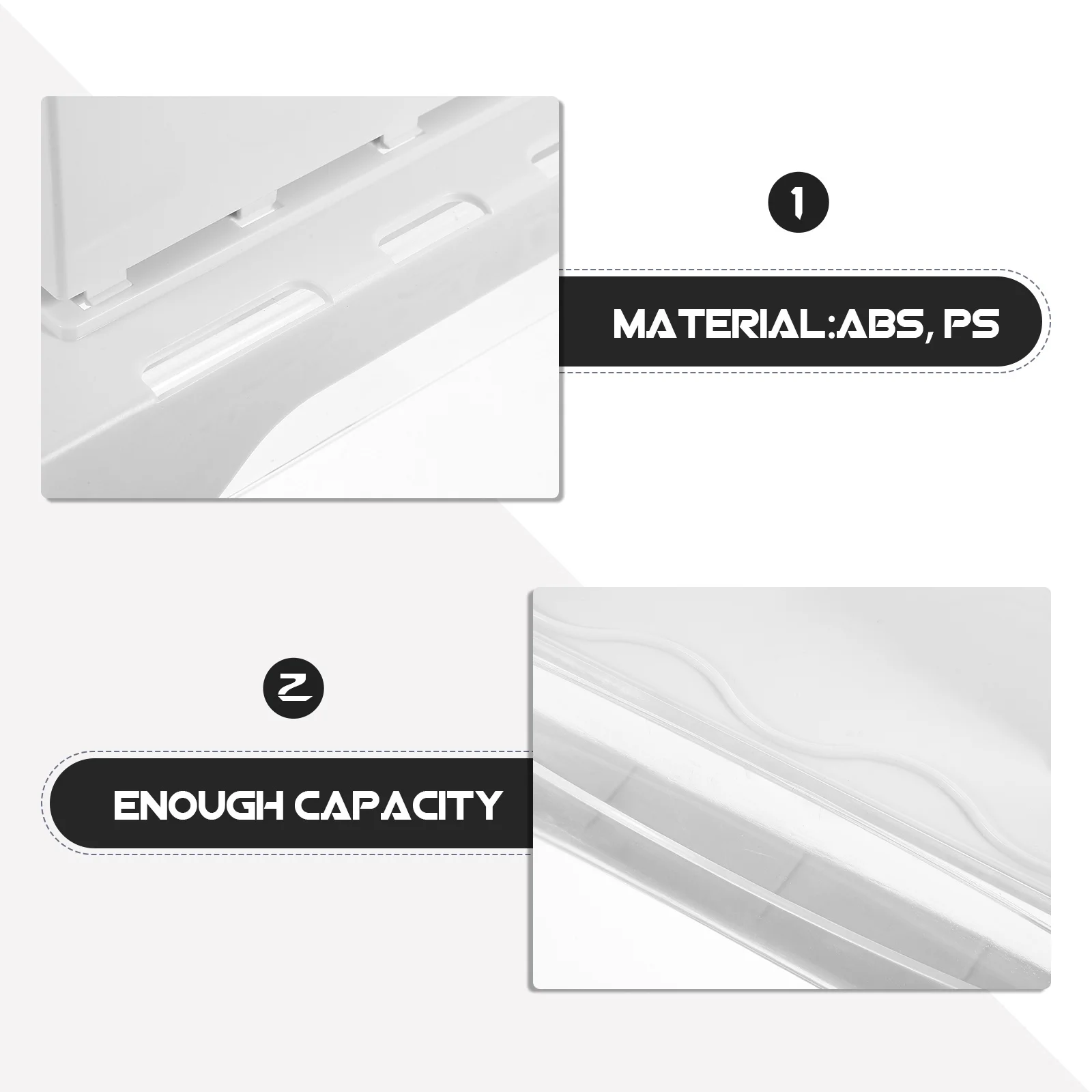 

Under Desk Organizer Nail-Free Desktop Storage Drawer Large Capacity Hidden Organizer Smooth Slide Under Table Storage