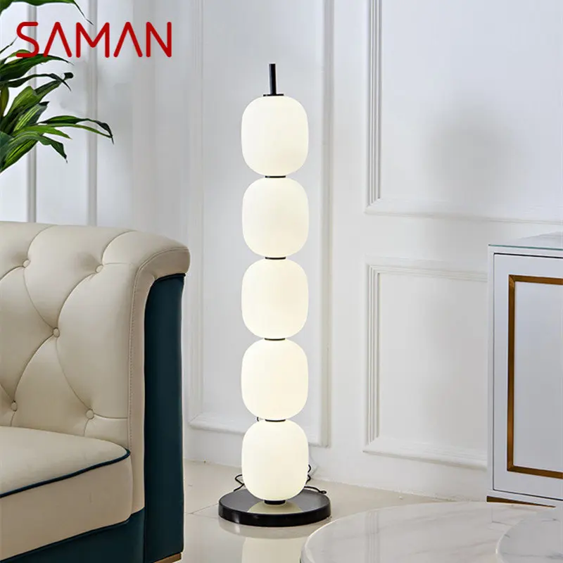 

SAMAN Nordic Floor Lamp LED Modern Fashion Creative Tomatoes on Sticks Standing Lights for Home Living Room Sofa Bedroom