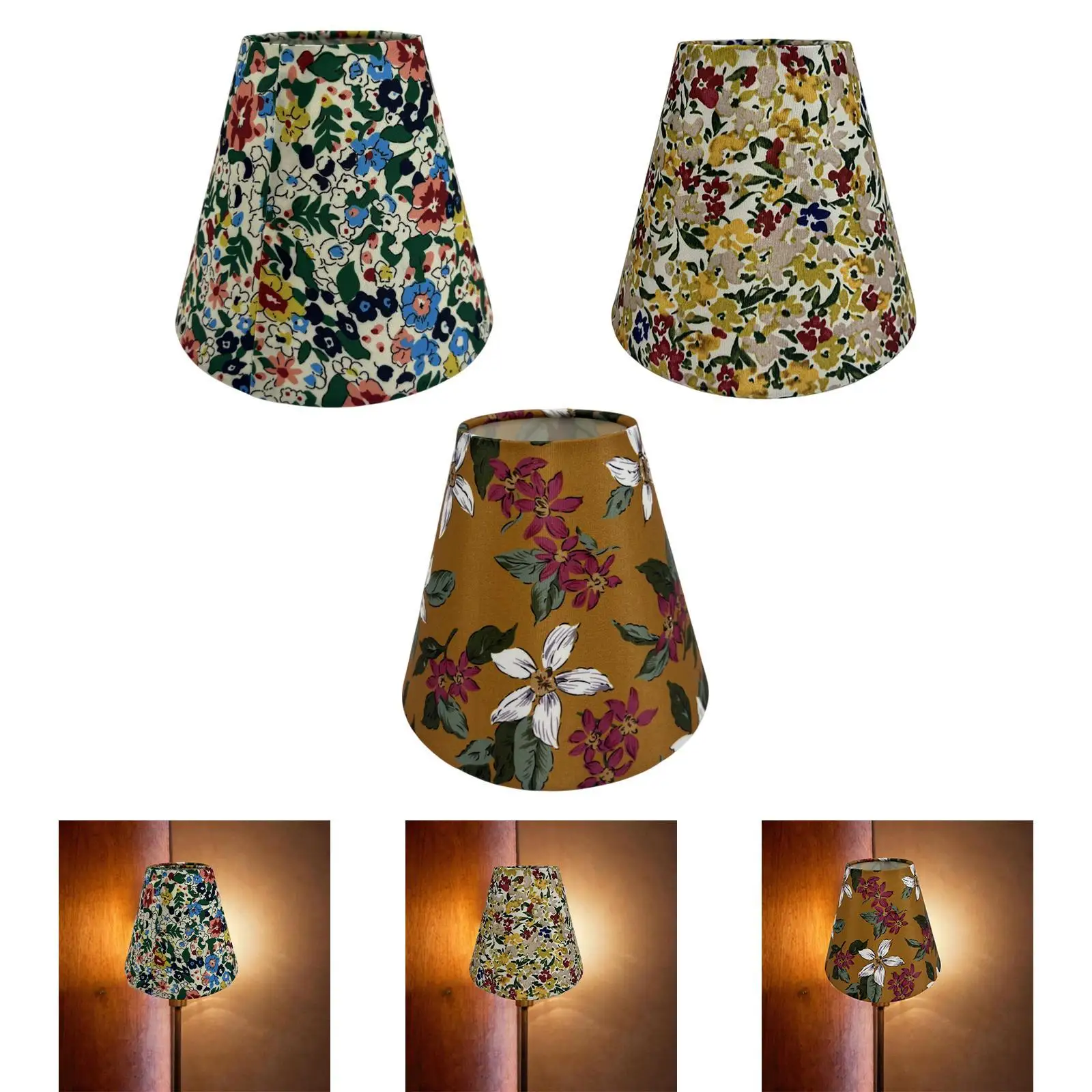 

Floral Lampshade Lamp Shade Housewarming Gift Lightweight Decorative Fabric