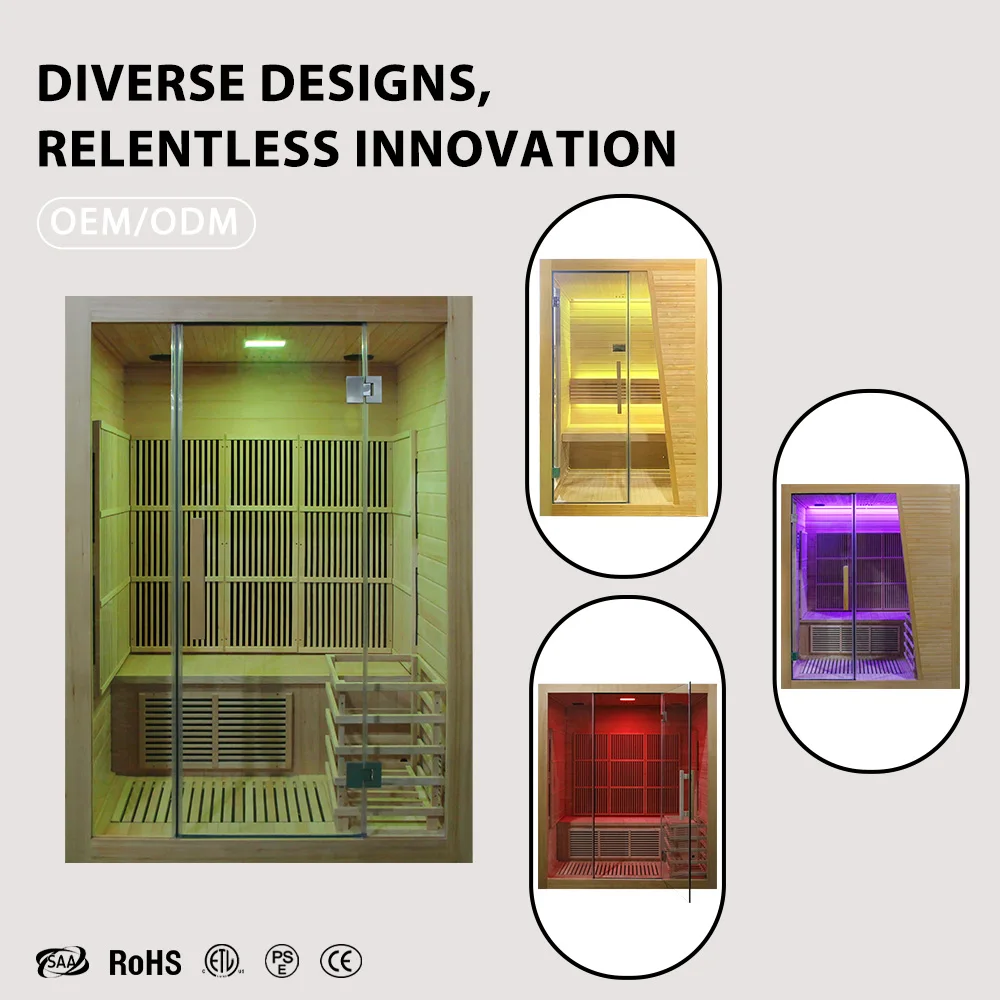 2026 New Design Far Infrared Sauna Carbon Heating Panel Indoor Outdoor Sauna Heater For Home Gym Room Spa Wellness Center