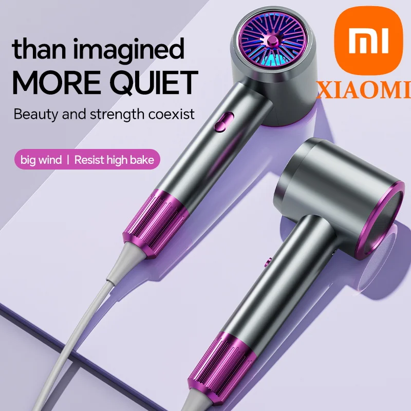 Xiaomi Negative Ion Large Wind Hammer Hair Dryer High-speed Hair Care Does Not Hurt The Home With The Dormitory Hair Dryer 2025