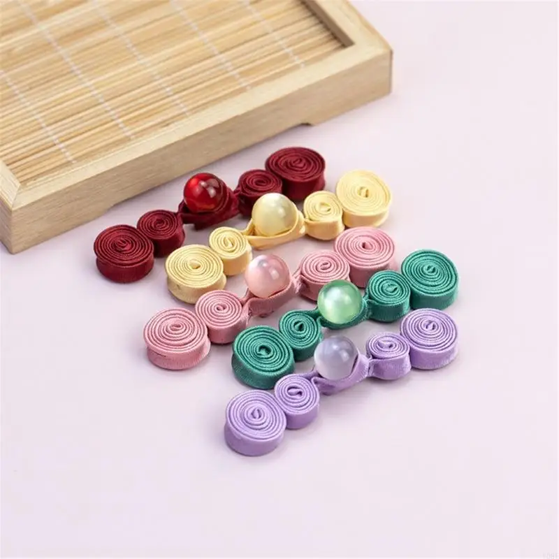 10 Stück handgefertigte Satin-Perlenverschlüsse, traditionelles chinesisches Qipao-Zubehör, praktische, freundliche Knöpfe Y08E