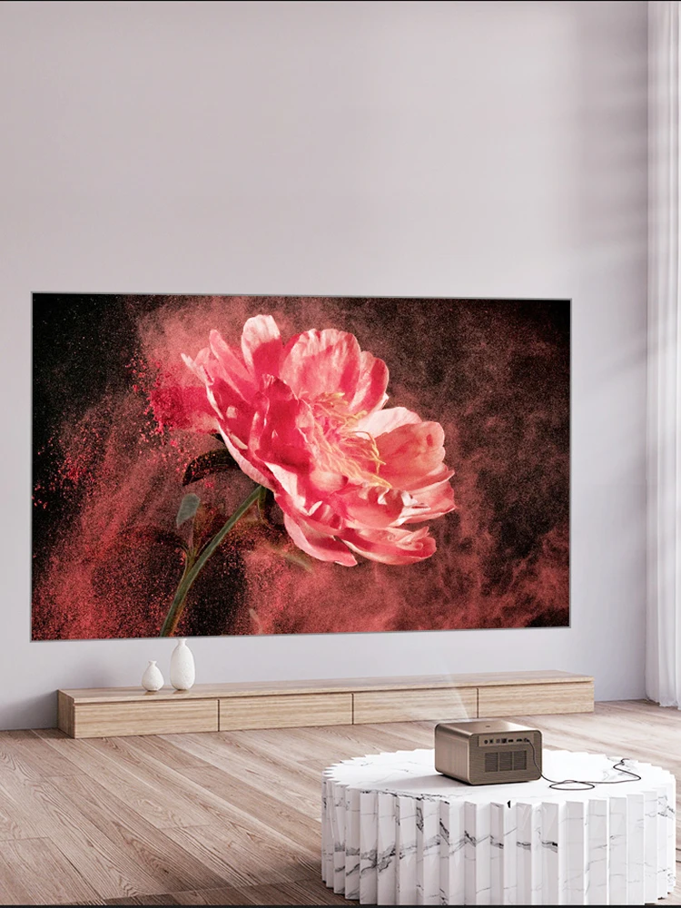 Ekran projekcyjny VisualMr Grey Crystal ALR Nano Metal z powłoką odrzucającą światło otoczenia, stała rama, ultracienka ramka 1 cm, projekcja 4/8K — zdjęcie 2