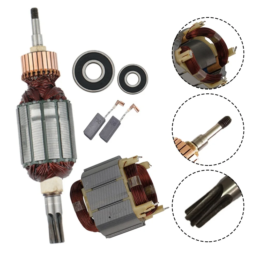 

Полный комплект статора и ротора для HR4001C HR4011C 2 угольных щеток CB350 и подшипников для повышенной функциональности