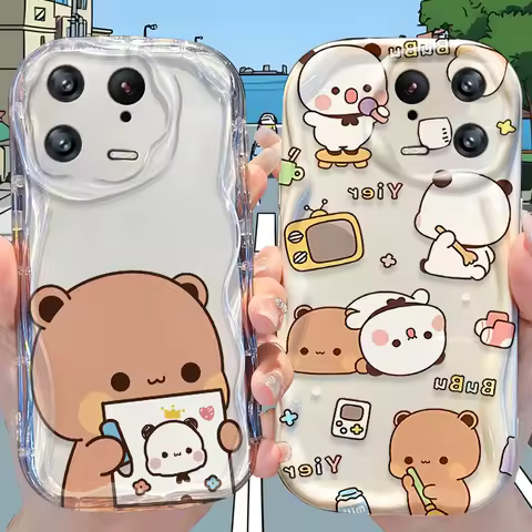 Yier Bubu Case for Xiaomi Mi 15 14T 13 Lite 12 Pro 12S 12X 11i 5G POCO X7 X6 X5 X4 GT X3 NFC F6 F5 F3 M6 Plus Silicone Cover