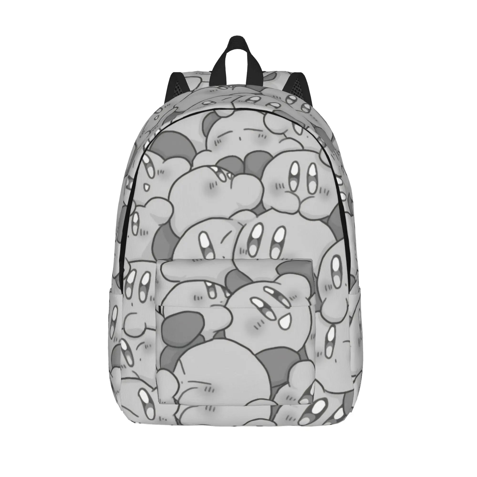 

pink kirbys funny game Cool Backpack Outdoor Student Work Daypack for Men Women Laptop Computer Canvas Bags