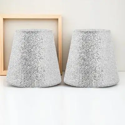 2Pcs Creative Cloth Lampshade Decorative Home Lamp Shade Table Light Protector Lamp Shade Practical Lampshade
