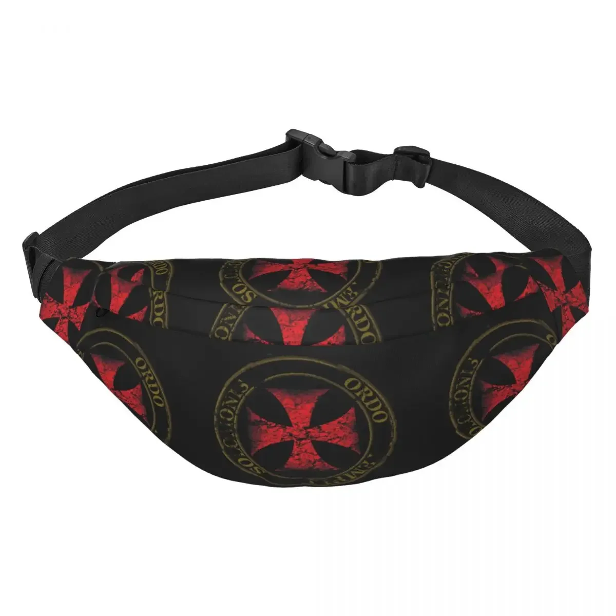 

Забавная Сумка-бананка Templar Knight Seal Cross Fanny Pack средневековый воин Deus вулт слинг через плечо поясная сумка для велоспорта кемпинга телефона сумка для денег