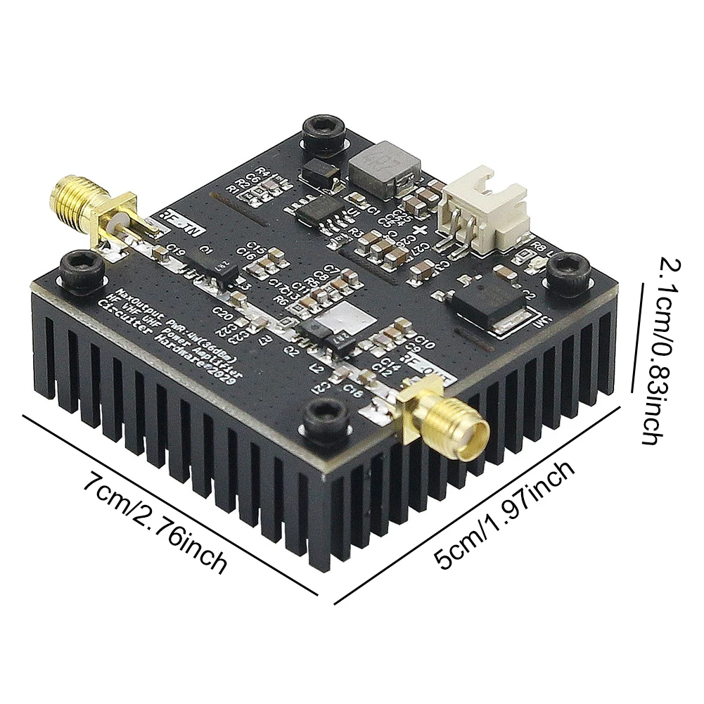 Module amplificateur de puissance RF 0.5-800MHz, Gain 40dB pour transmetteur de radio amateur, haute qualité et Durable avec une gestion efficace de la chaleur