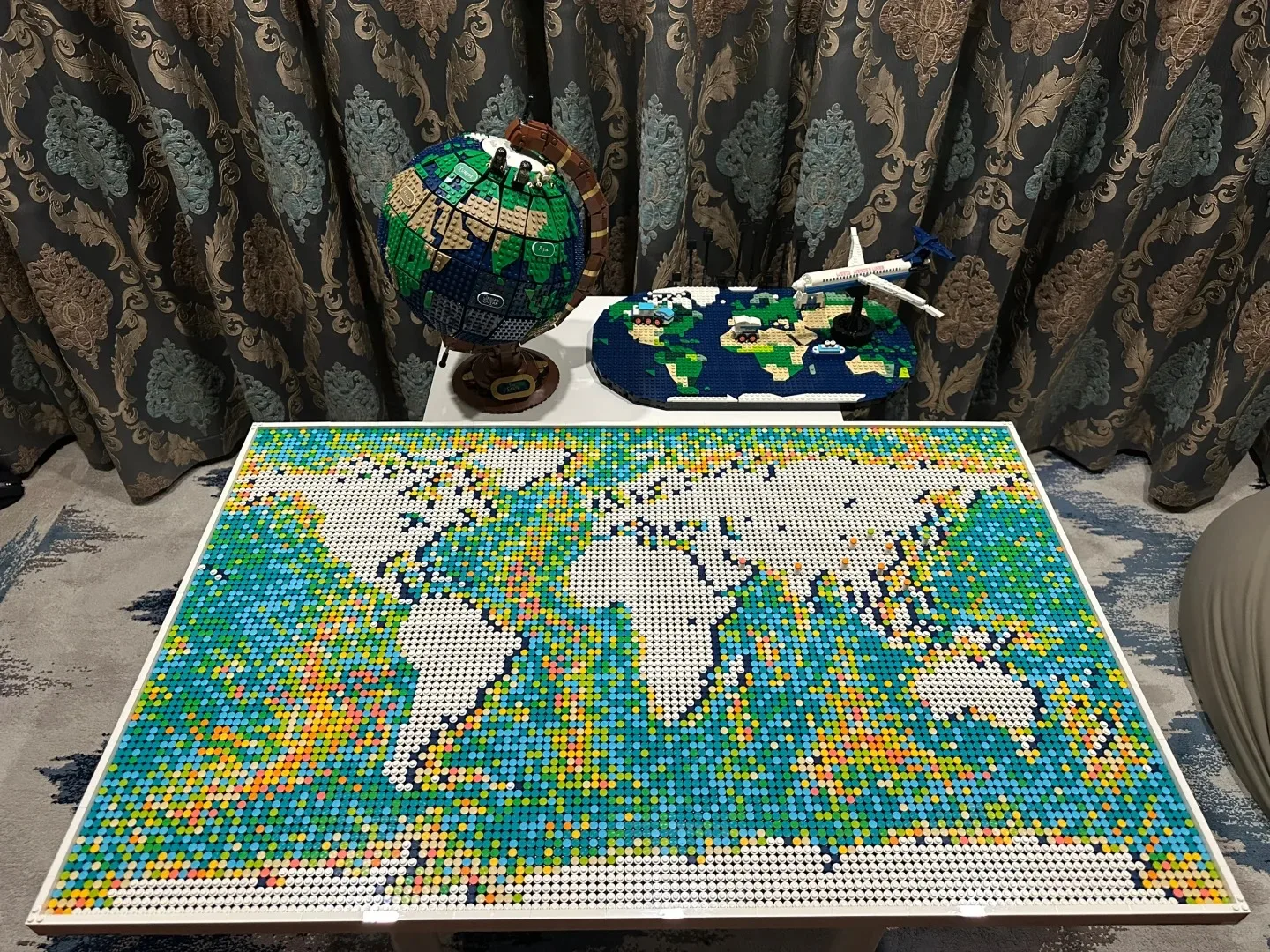 En STOCK creativo 61203 99007 11695 Uds. Artesanía mapa del mundo ornamento mosaico modelo bloques de construcción niños regalos de navidad 31203