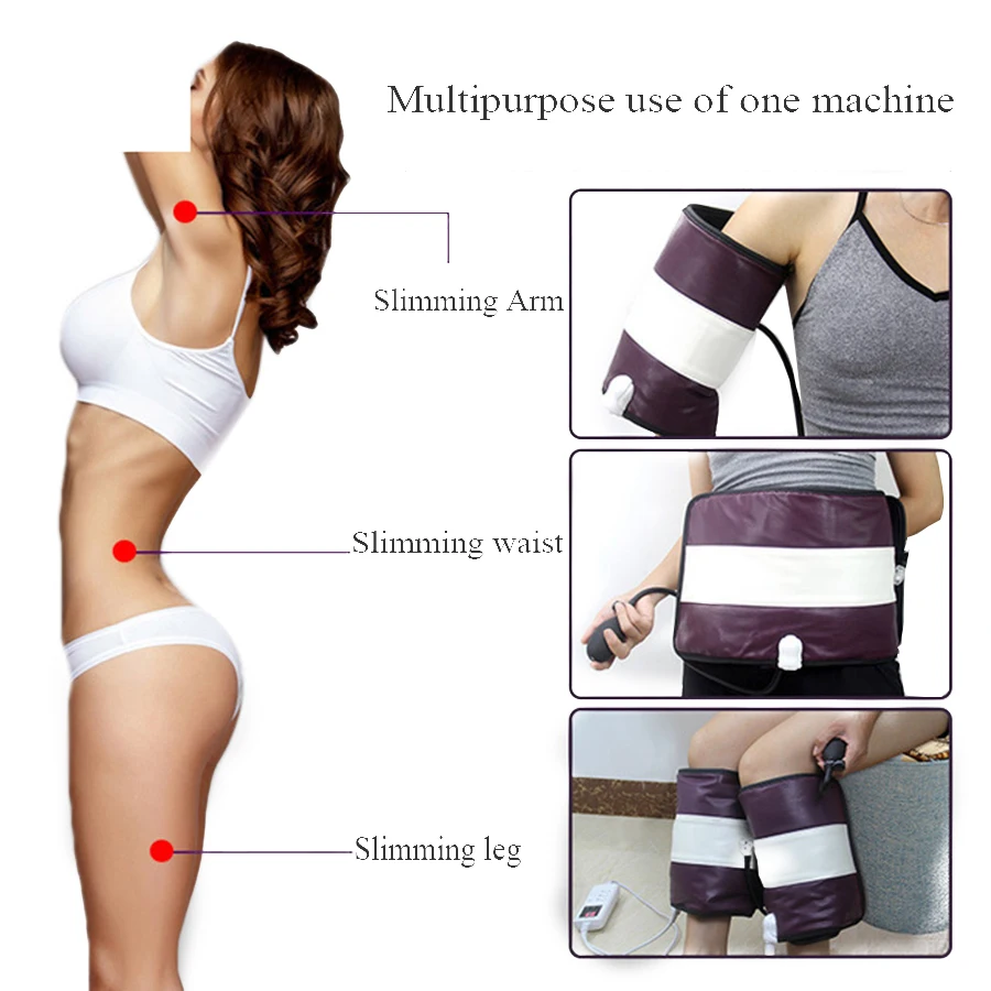 جهاز تدليك الساق الكهربائي بالأشعة تحت الحمراء يعمل بالهواء المضغوط، جهاز تدليك التخسيس بالاهتزاز للاسترخاء وتعزيز الدورة الدموية لتخفيف الألم