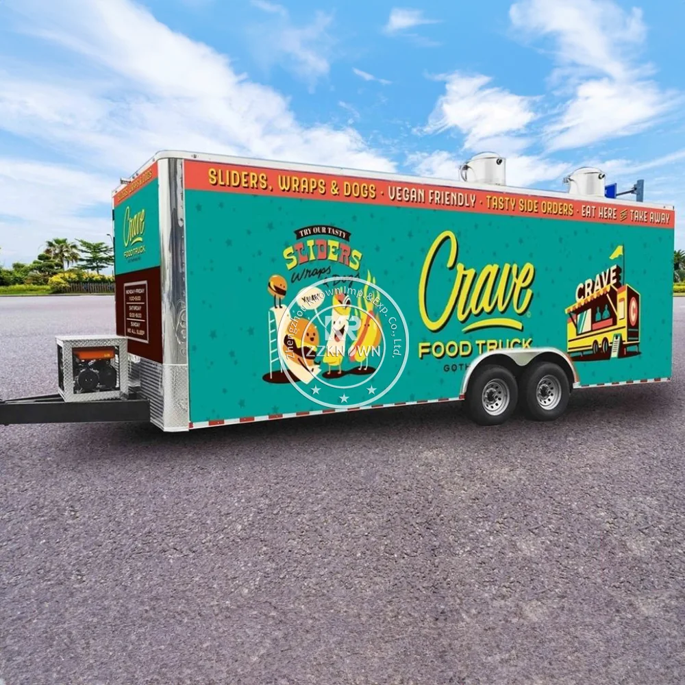 

2025 Best Price Mobile Coffee Burger Food Cart French Pastries Fast Food Bus Food Truck With Full Kitchen Equipment