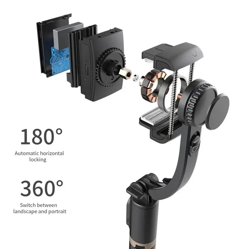 STTKGZD Handheld Gimbal Stabilisateur Estabilizador Selfie Stick Fill Light Smartphone Action Kameralar Bluetooth Tripod Gymba