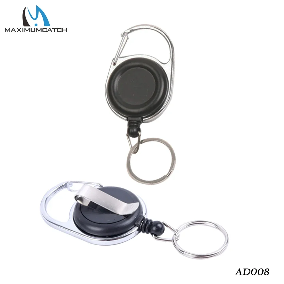 MAXCATCH Fliegenfischen Zinger Retractor Retractable Reel Badge Holder Steel Cord Recoil Stopper Extractor Tool Holder – Detail 10