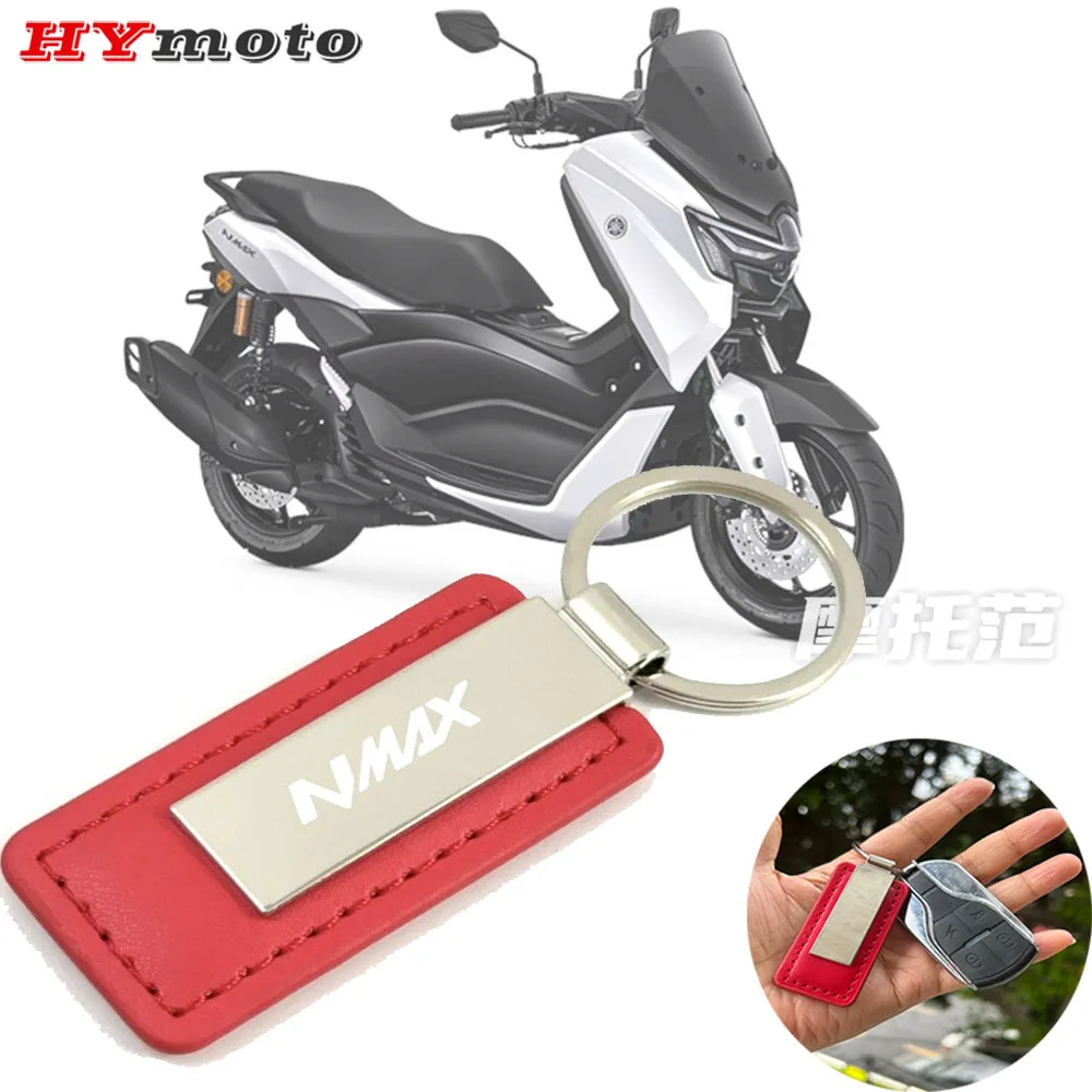 2025 New Fit NMAX For YAMAHA NMAX 155 125 N-MAX 155 125 2024 NMAX Hot sale Motorcycle Accessories Zinc Alloy PU Leather Keychain