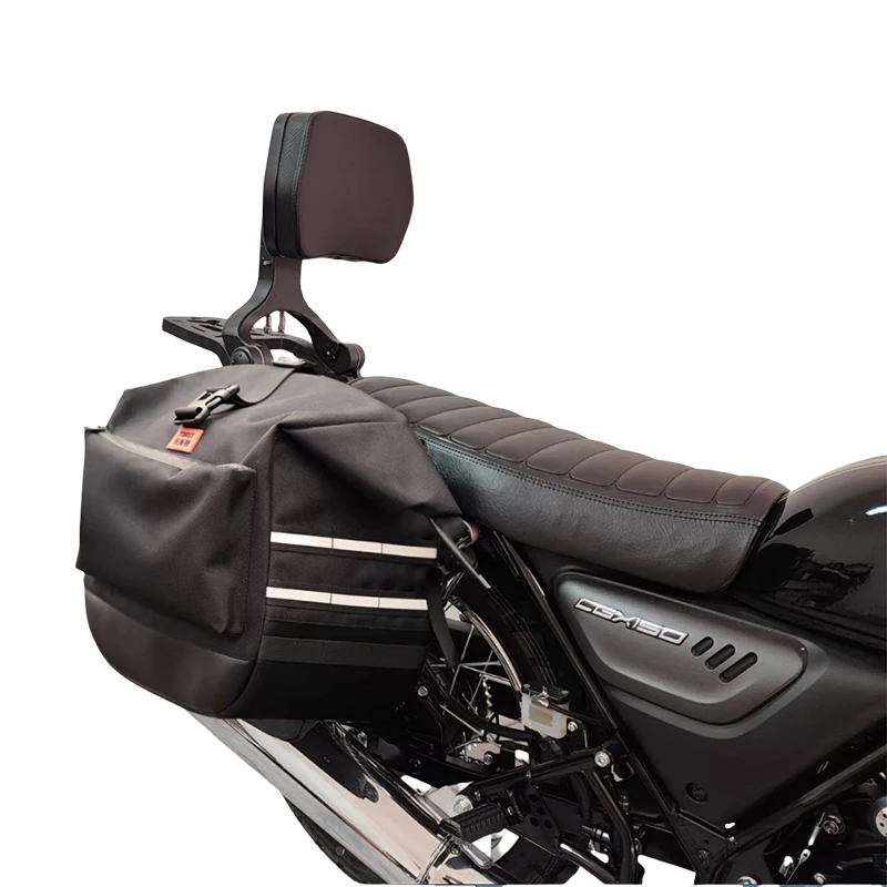 

For Honda CGX150 (WH150-10) Compatible New Black Multi-Functional Canvas Motorcycle Side Bag Universal Riding Accessory