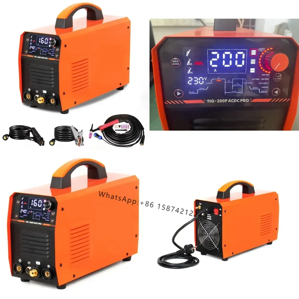 Máquina de Solda TIG AC DC COROTC, Máquina de Soldar TIG AC DC 200A, Máquina de Solda TIG AC DC Pulsada