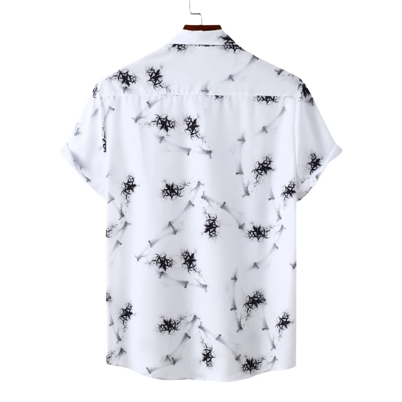 Hawaii Shirts and Blouses Luxury Men's Shir T Shirt Men Summer T-shirt Man Tiki Korean Popular Clothes Beach Hawaiian Clothing