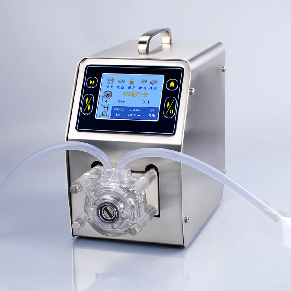 2026 220V 50W Micro peristaltic pump Memory With Silicone Tube For Biologics 0.007-2280ml/min