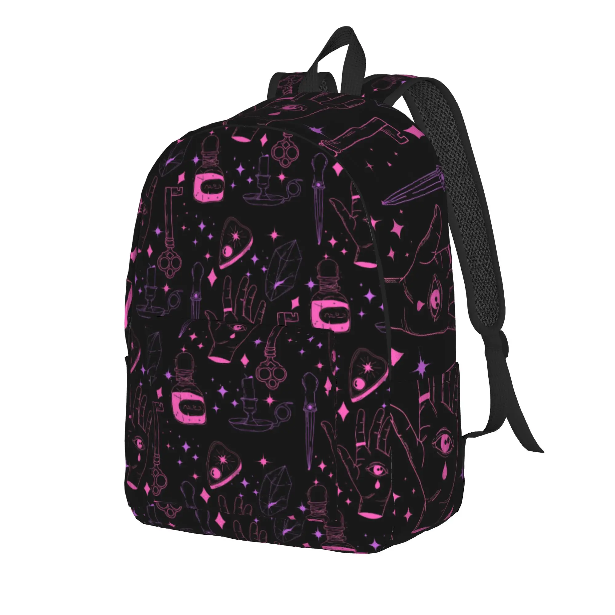 Halloween Gothic Backpack for Men Women Casual Student Business Daypack Victorian Goth Laptop Shoulder Bag Gift