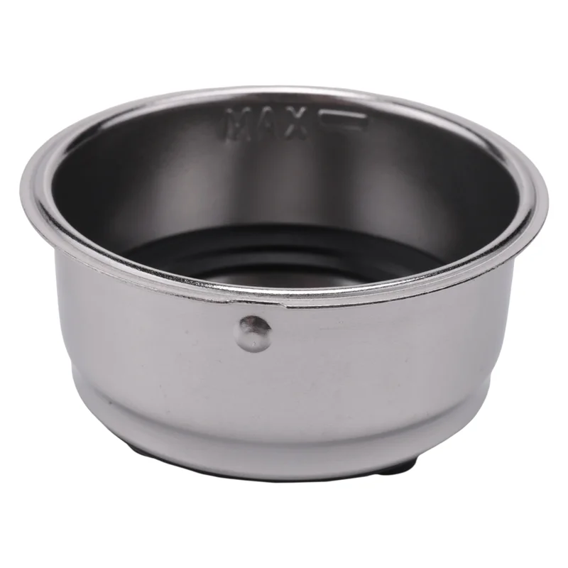 Friendly Detachable Stainless Steel Coffee Filter Basket Strainer Coffee Machine Accessories for Home Office(Double Cup)