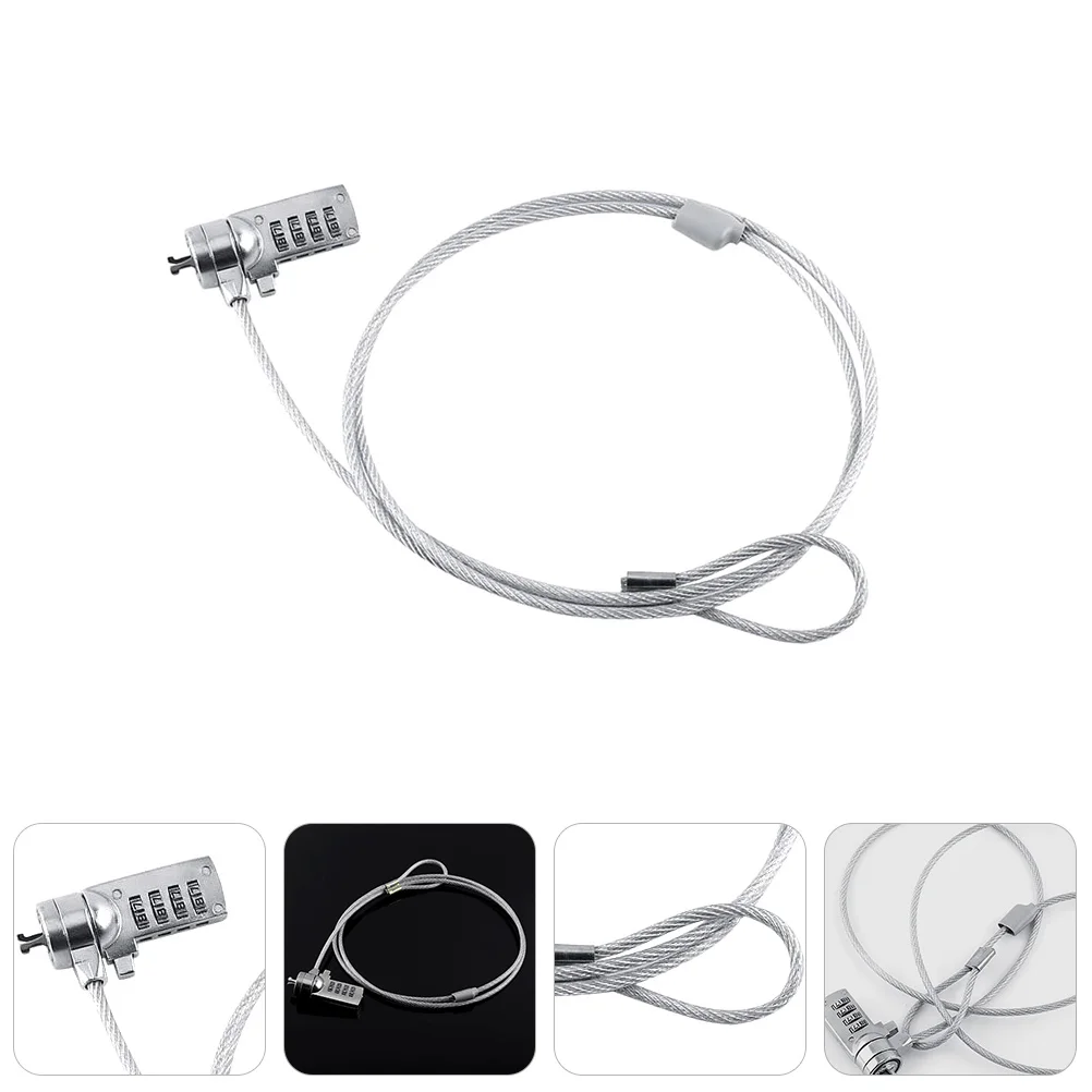 Password Bike Lock 4-Digit Steel Wire Resettable Anti-Theft Cycling Lock Bike Padlock Combination