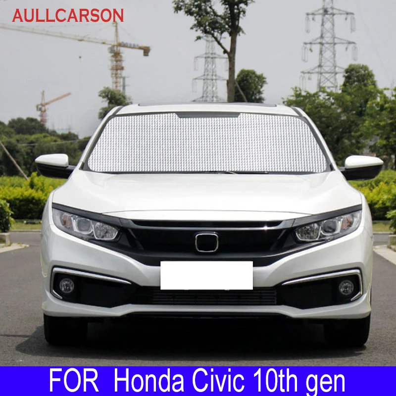 

Sunshades UV Protection Curtain Sun Shade Visor Front Windshield Protector Car Accessories For Honda Civic 10th Gen 2016 2019