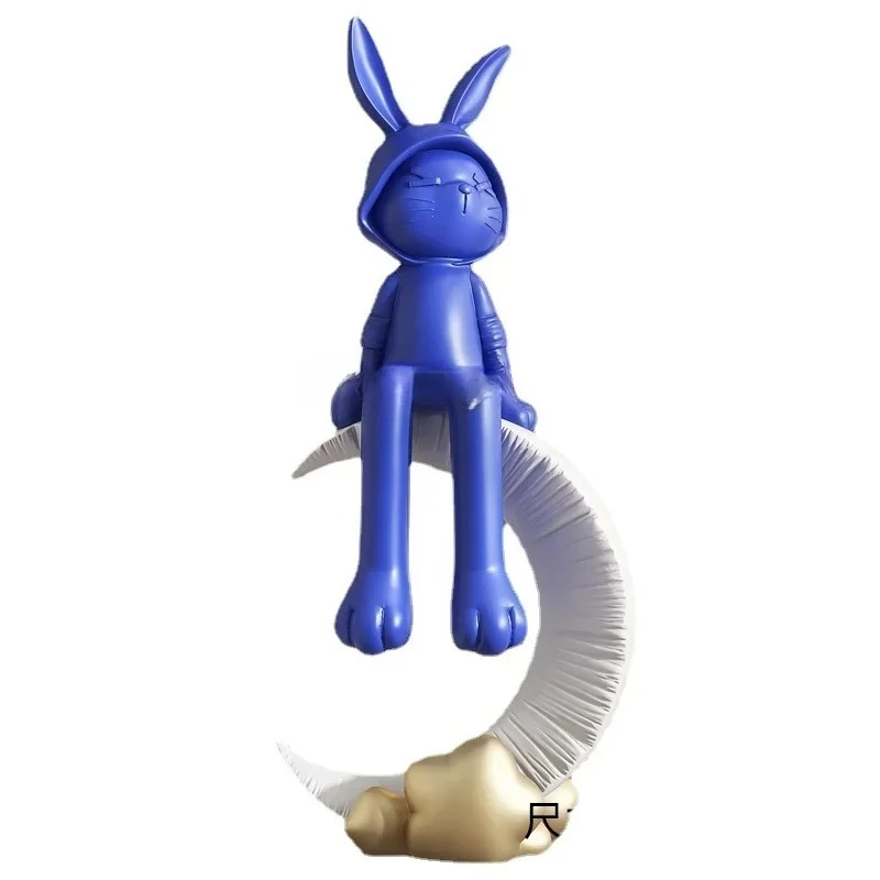 

X188Кролик, большие напольные украшения, украшения для гостиной и дома, модель, скульптура для комнаты, подарки на открытие офиса