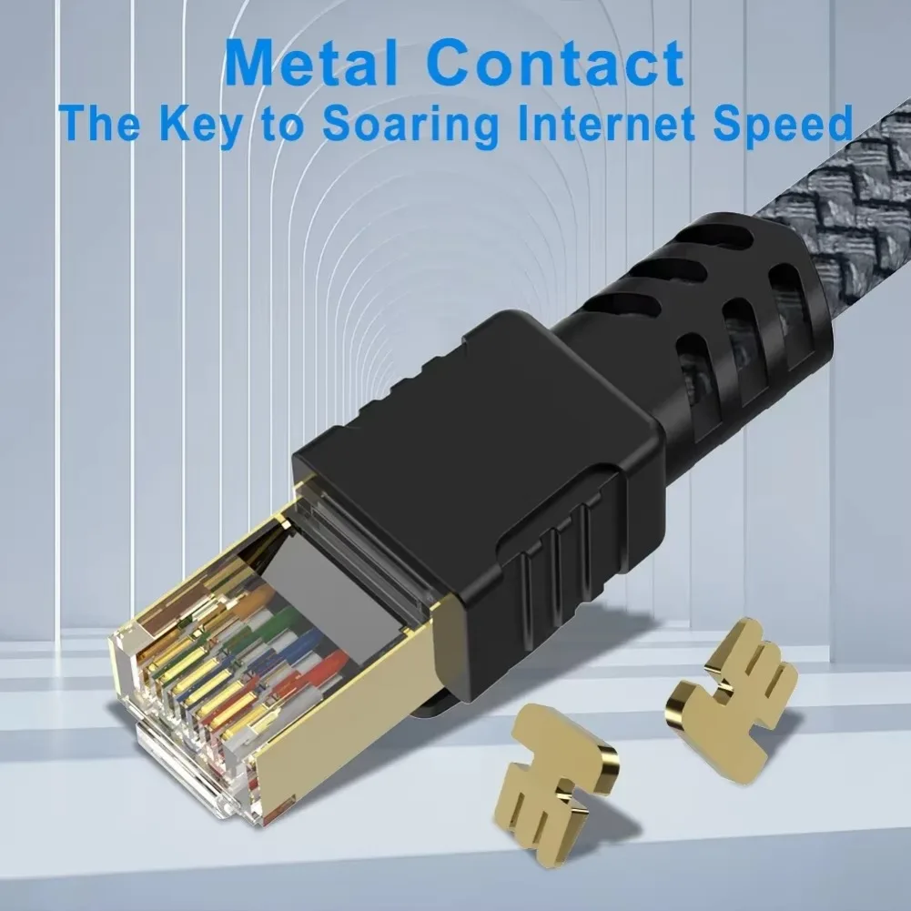 كابل إيثرنت Cat7 كابل Lan UTP RJ45 كابل تصحيح الشبكة 10 متر 15 متر لجهاز توجيه مودم الكمبيوتر PS