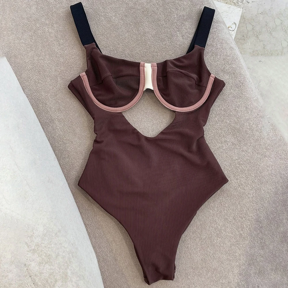 

Сексуальный слитный купальник для женщин 2026: однотонный, с вставками, в рубчик, пуш-ап, монокини, без спинки, боди, пляжный купальник