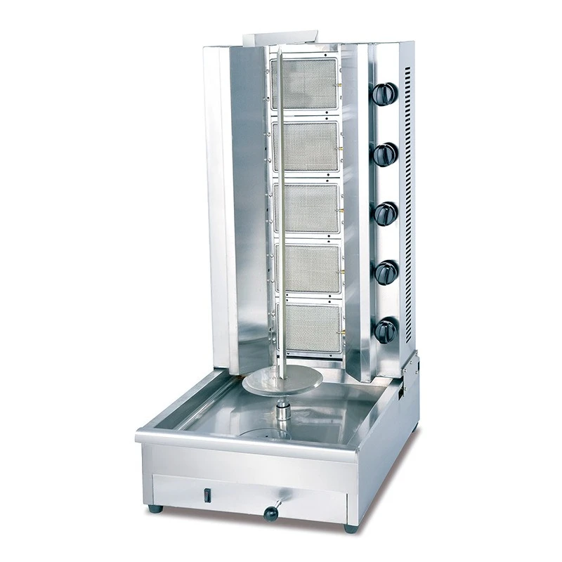 

Gas Middle East BBQ grill Five-head desktop automatic rotating roast beef and mutton