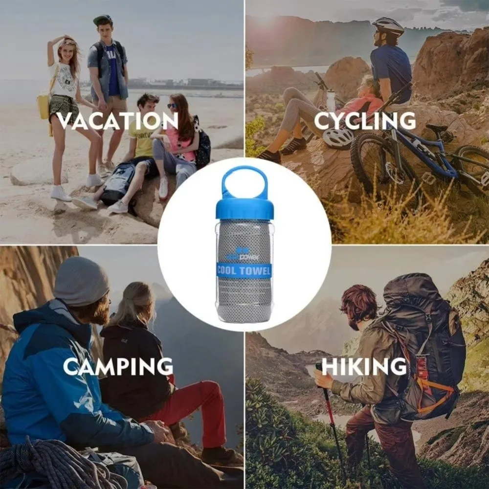 Portable Breathable Cooling Towel Quick Drying Ultra Soft Ice Wipes Lightweight Sunstroke Prevention Microfiber Towels Summer