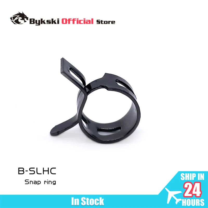 Bykski 4pcs/Lot Metal Clamp for 9.5*12.7mm /10*16mm /13*19mm Soft Tube Auxiliary Hose Fixing DIY Water Cooler Accessories B-SLHC