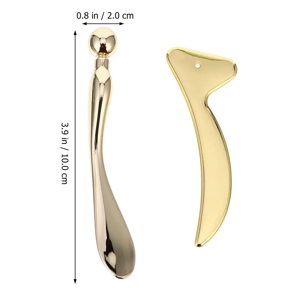 3 stücke Auge Applikator Goldene Gesichts Massage Werkzeug Für Hautpflege Routine Gesicht Creme Spatel Schaben Bord Schönheit Versorgung Creme