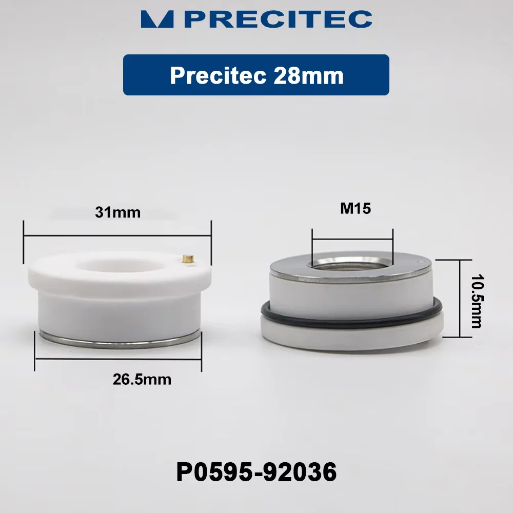 Origianl Precitec Laser Ceramic P0595-92036 KTX P0494-752-00001 KT P0595-94097 KT XB D28 H12 M11 for Fiber Laser Cutting Head