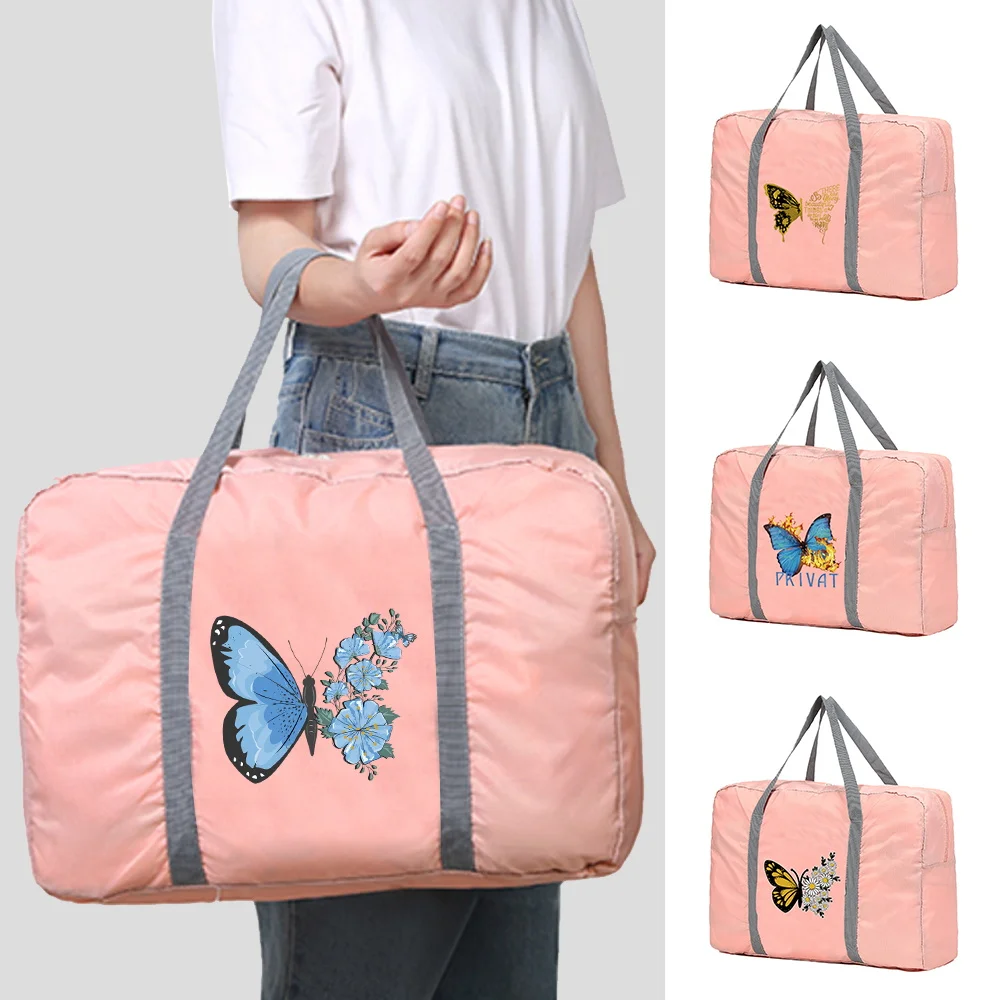 

Unisex Large Capacity Travel Bag Waterproof Handbags New Folding Nylon For Women Travel Bags Hand Luggage Tote Clothes Storage