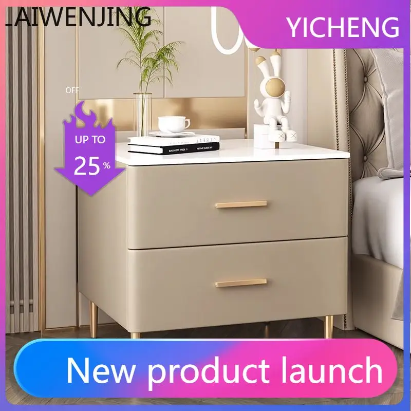 

LYY Solid Wood Bedside Table Home Simple Small Bedside Storage Cabinet Modern Light Luxury